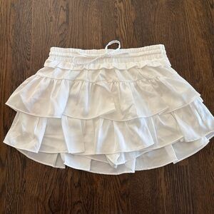 White Ruffled Women's Skirt
